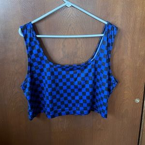 Checkered Crop Top